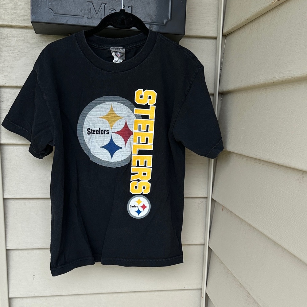 NFL Team Apparel Steelers Black and Yellow Kids T-Shirt